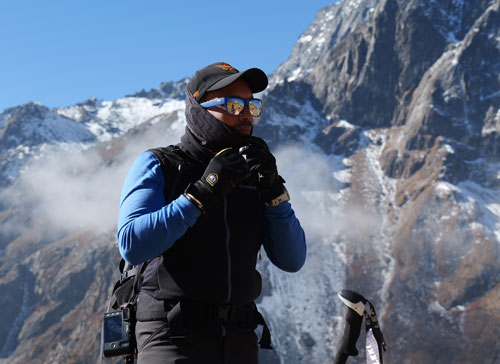 Prolojik founder Asela Rodrigo at Everest Base Camp